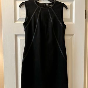 New! Calvin Klein work dress! Black suede and leather accents. Size 2